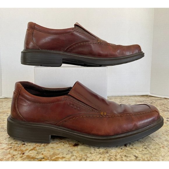 Ecco Helsinki Slip-On Loafers Brown Leather, Men's 43 - Picture 2 of 7